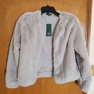Wild Fable Grey Fur Jacket